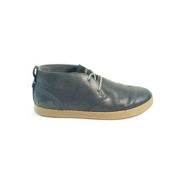 Olukai Kupono Chukka Ankle Boots Lace Up Blue Leat main image 2